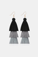 Load image into Gallery viewer, Triple-Layer Tassel Dangle Earrings
