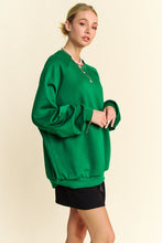 Load image into Gallery viewer, Davi & Dani Round Neck Raglan Sleeve Sweatshirt