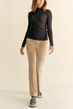 Load image into Gallery viewer, Davi & Dani Elastic Waist Knit Flare Pants