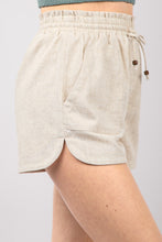 Load image into Gallery viewer, VERY J Drawstring Elastic Waist Linen Shorts
