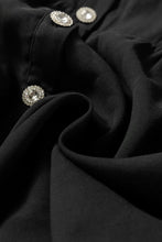 Load image into Gallery viewer, Ruched Button Up Long Sleeve Dress