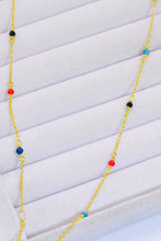 Load image into Gallery viewer, 18K Gold-Plated Multicolored Bead Necklace