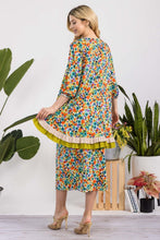Load image into Gallery viewer, Celeste Full Size Floral A-Line Midi Skirt