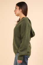 Load image into Gallery viewer, VERY J Seam Detail Drop Shoulder Hooded Sweater