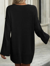 Load image into Gallery viewer, Round Neck Dropped Shoulder Sweater