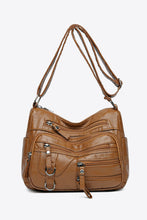 Load image into Gallery viewer, Multi-Pocket PU Leather Crossbody Bag