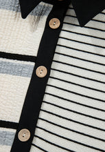 Load image into Gallery viewer, Striped Patchwork Long Sleeve Mini Dress