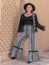 Load image into Gallery viewer, Plus Size Printed Wide Leg Pants