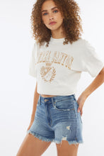 Load image into Gallery viewer, Kancan High Rise Frayed Hem Denim Shorts