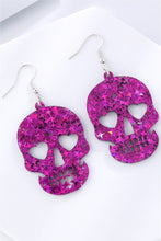 Load image into Gallery viewer, Acrylic Skull Drop Earrings