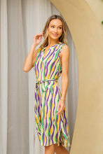 Load image into Gallery viewer, Sew In Love Full Size Stripe Tied Sleeveless Dress with Side Pockets