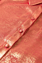 Load image into Gallery viewer, Metallic Sheen Long Sleeve Mini Dress