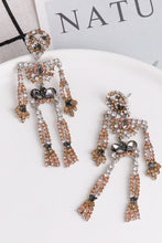 Load image into Gallery viewer, Skeleton Shape Glass Stone Dangle Earrings