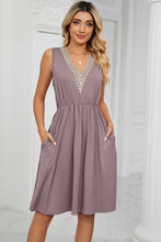 Load image into Gallery viewer, Pocketed V-Neck Wide Strap Dress
