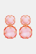 Load image into Gallery viewer, Geometrical Shape Zinc Alloy Frame Dangle Earrings