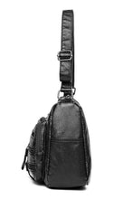 Load image into Gallery viewer, Multi-Pocket PU Leather Crossbody Bag