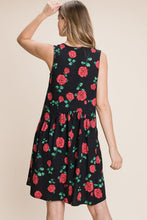 Load image into Gallery viewer, BOMBOM Floral Ruched Tank Dress