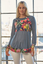 Load image into Gallery viewer, Celeste Full Size Tropical Print Long Sleeve T-Shirt