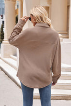 Load image into Gallery viewer, Mandy Collared Neck Dropped Shoulder Shirt