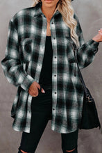 Load image into Gallery viewer, Full Size Plaid Collared Neck Long Sleeve Shirt