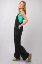 Load image into Gallery viewer, VERY J Texture Washed Wide Leg Overalls