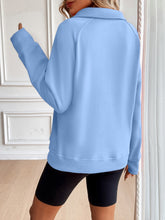Load image into Gallery viewer, Ivy Lane Half Zip Raglan Sleeve Sweatshirt