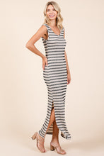 Load image into Gallery viewer, Mittoshop Striped Scoop Neck Sleeveless Maxi Dress