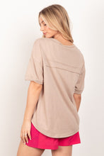 Load image into Gallery viewer, VERY J Twisted Sleeve Band Half Button Top