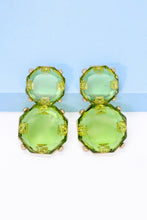 Load image into Gallery viewer, Geometrical Shape Zinc Alloy Frame Dangle Earrings