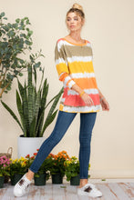 Load image into Gallery viewer, Celeste Full Size Striped Long Sleeve T-Shirt