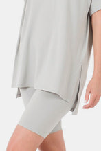 Load image into Gallery viewer, Zenana Full Size V-Neck Short Sleeve Slit T-Shirt and Shorts Set