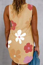 Load image into Gallery viewer, Pocketed Printed Round Neck Tank Dress