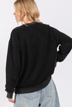 Load image into Gallery viewer, SAGE + FIG USA Letter Patch Round Neck Sweatshirt