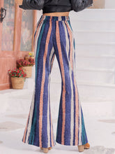 Load image into Gallery viewer, Striped Flare Leg Pants