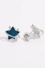 Load image into Gallery viewer, 925 Sterling Silver Zircon Star Earrings