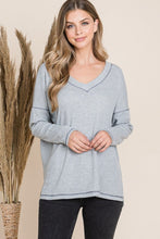 Load image into Gallery viewer, Reborn J V Neck Long Sleeve Top