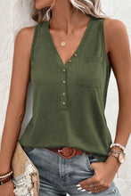 Load image into Gallery viewer, Pocketed V-Neck Wide Strap Tank