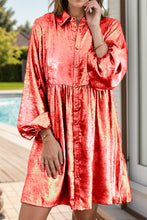Load image into Gallery viewer, Metallic Sheen Long Sleeve Mini Dress