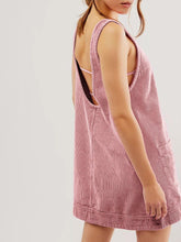 Load image into Gallery viewer, Mandy Round Neck Wide Strap Mini Dress with Pockets