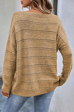 Load image into Gallery viewer, Boat Neck Dropped Shoulder Sweater