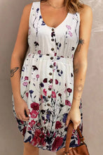 Load image into Gallery viewer, Double Take Scoop Neck Buttoned Sleeveless Magic Dress with Pockets