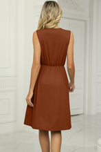 Load image into Gallery viewer, Pocketed V-Neck Wide Strap Dress