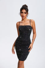 Load image into Gallery viewer, Rhinestone Square Neck Cami Dress