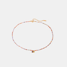 Load image into Gallery viewer, Stainless Steel Glass Stone Necklace