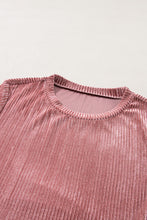 Load image into Gallery viewer, Ruffle Hem Round Neck Long Sleeve Dress