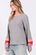 Load image into Gallery viewer, SAGE + FIG Color Block Waffle Knit T-Shirt