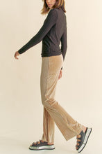 Load image into Gallery viewer, Davi & Dani Elastic Waist Knit Flare Pants