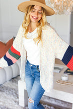 Load image into Gallery viewer, Haptics Full Size Color Block Open Front Cardigan
