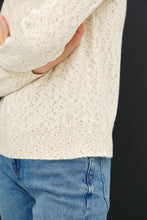 Load image into Gallery viewer, Be Cool Heathered Round Neck Long Sleeve Sweater