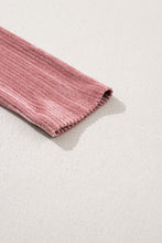 Load image into Gallery viewer, Ruffle Hem Round Neck Long Sleeve Dress